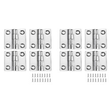 Charnières de Bateau en Acier Inoxydable Très Résistantes, Charnières de Qualité Marine, 2 Pouces x 2 Pouces (50 mm x 50 mm), (8 Pièces)