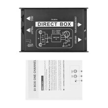 4X Professional DIRECT BOX Single Channel Passive DI-Box Direct Injection Box Balanced & Unbalance Signal New
