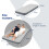 airzzZ Inflatable Flocked Air Bed Grey Single 6