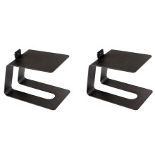 2X Metalen Desktop Speaker Stand Anti-Vibratie Tafelblad Houder Beugel In-Cline Ontwerp voor Betere Audio-Ervaring