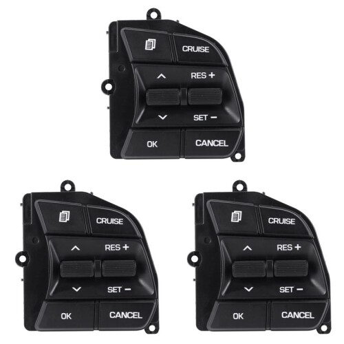 3X Car Right Side Steering Wheel Cruise Control Button  for  Sonata 9 LF
