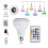 2X E27  RGB Wireless  Speaker Bulb Music Playing Dimmable LED Bulb Light Lamp with Remote Controller 7