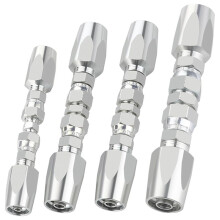 4PCS Hydraulic Fittings, Reusable Hydraulic Hose Repair Fittings Kit, 1/2Inch 3/8Inch 1/4Inch