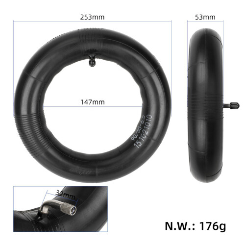 2X ULIP Câmaras de Ar Espessas de 11 Polegadas 90/65-6.5 para Scooters Elétricas  Thunder Speedual , Acessórios para Pneus 2