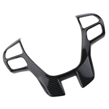 3X Carbon Fiber Steering Wheel Cover Trim Frame Decorator Sticker Car for Ranger Everest Endeavour 2015+