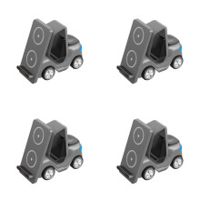 4X Small Forklift Wireless Charger Fast Charging Charging Station 3 in 1 High Speed Charger Base Stand for Cell Phone B