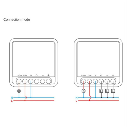 2X Tuya WiFi  Dimmers  Module Supports 2 Way Control LED Lights Dimmable  Work with for Alexa 2