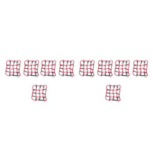 10X Accessoires de Pièces de Voiture Télécommandée Filet Une Bagages élastique pour 1/12 MN D90 D99 MN99S, Rouge