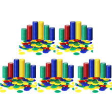 2000 Pieces Plastic Poker Chips Game Chips 4 Colors Counter Card for Game Playing Counting Bingo Game Chips Card, 4