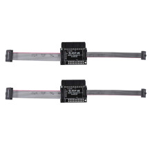 2X Adapterplatine für 20P 2,54 mm JTAG Auf 10P 2,0 mm 1,27 mm SWD-Schnittstellenkonverter J6PC