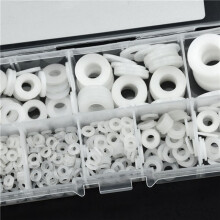 Ensemble de 1000 Joints de Rondelle Plate en Nylon Blanc M2 M2.5 M3M4M5 M6 M8 M10 Kit D'Assortiment de Joints Toriques D'étanchéité en Plastique