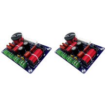 2X Diviseur Audio 3 Voies Haut Moyen Bas 250W 5500HZ Séparateur de Basses Hautes Réglable Hifi Filtre Diviseur Haute Fidélité