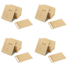 400 Enveloppes de Graines 3,54 X 2,36 Pouces en Papier Brun, Paquets de Graines, Enveloppes Refermables, Paquets de Graines Auto-Scellants