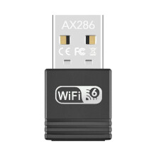 Adaptador USB WiFi 6 AX286Mbps 2.4G, Receptor Inalámbrico WiFi 6 MU-MIMO OFDMA Sin Controlador para Windows 7/8.1/10/11