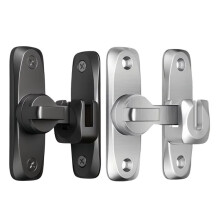 Flipping Door Lock Aluminum Alloy Heavy Duty Flipping Door Anti-Theft Hardware 90/180 Swing Door