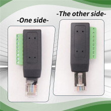 RJ45 Schroefklemconnector RJ45 Soldeerloze Mannelijke Stekker Naar 8-Pins Aansluitblokadapter voor Ethernet Cat5 /6/7 AV