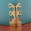 10PC Skiffers Baseboard Corner Protectors,Solid Brass Skirting Board Protectors,Baseboard Corner Protectors Gold 5