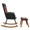 VidaXL vidaXL Schaukelstuhl mit Hocker Patchwork Stoff 4