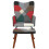 VidaXL vidaXL Schaukelstuhl mit Hocker Patchwork Stoff 3