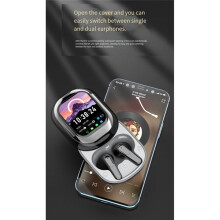 AI Translation Slider Wireless  Headset Slider Design Touch Screen No Delay Noise Reduction Long Battery Green