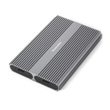 BLUEENDLESS Dual Bay NVMe SSD Enclosure M.2 Dual NVMe Hard Drive Case 10Gbps USB C 3.2 GEN2 External Hard Disk Box Adapter