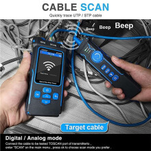 NOYAFA NF-8508 Network Cable Tester Rechargeable Network Finder Wire Tracker Tester PoE Checker Optical Wire Meter