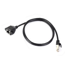 Cable de Extensión Ethernet RJ45 CAT.5e con Blindaje Eficaz Contra Interferencias, Extensor de Cable de Red de Banda Ancha de PVC de 1 M.