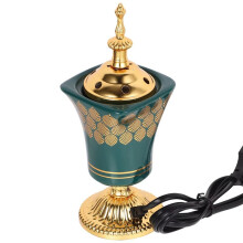 Plug-in Incense Burner Indoor Sandalwood Incense Burner Charcoal Incense Burner Middle Eastern Decoration EU Plug