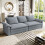 265CM Chenille Sofa 3-Seater Modern Comfy Couch 1