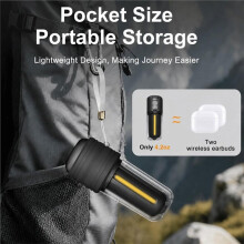 Portable Inflatable Air Pump Electric Air Mattress Pump, 2000 MAh Battery & Camping Light, Electric Air Inflator Pump