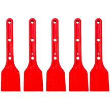 5 Piezas Pala de Instalación de Plástico Resistente para Instalación y Reparación de Ventanas Roja