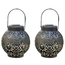 2X Outdoor Lanterns Solar Lantern Outdoor Lights, Waterproof Hanging Outdoor Solar Lanterns Lights for Garden Decor