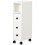 Slimline Bathroom Storage Cabinet - White 2
