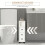 Slimline Bathroom Storage Cabinet - White 8