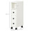 Slimline Bathroom Storage Cabinet - White 5