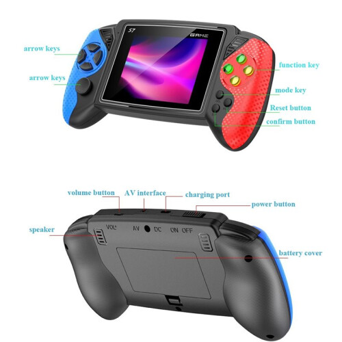 Novo Console de Jogo Portátil S7 Retro com Tela LCD de 3,5 Polegadas, 620 Jogos Integrados, Console Nostálgico para Crianças 2