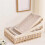 Hand Woven Desktop Weaving Basket Hollow Out Cosmetics Organizer Tray Stylish Rectangular Straw Storage Basket Bin 5
