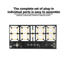 DIY Electronic Clock Kit DIY Electronic Digital Clock Soldering Kit 4-Digit LED Digital Tube for Desktop Display Module