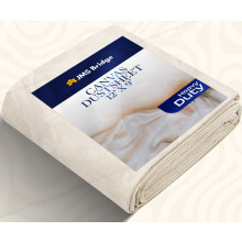 JMS Bridge Heavy Duty Canvas Dust Sheet 12ft x 9ft Professional Cotton Drop Cloth for Painting, Decorating, Renovation & Moving