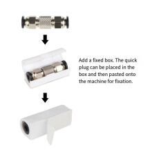 2PCS for X1C P1P P1S 1.75mm Filament Extruder PTFE Tube Straight Through Pneumatic Connector 3D Printer Parts