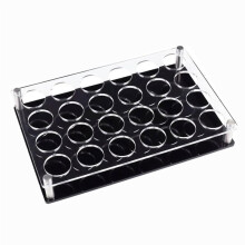 Plateau Porte-Verres Ă Shot pour 24 Verres, Porte-Verres Ă Shot en Acrylique pour Bar, Plateau de Service pour Verres Ă Vin, Organisateur de Verres