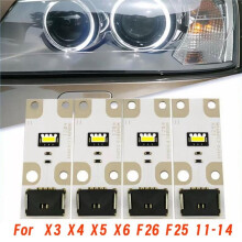 4PCS Front LED Chip Board LED Daytime Running Lights Source Kit for X3 X4 X5 X6 F26 F25 11-14 Dimmed Lights Board