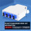 Fiber Distribution Box 8 Port DIN Rail Mount 2 Cable Entries Suitable for 8 Core SC Duplex Adapter 5