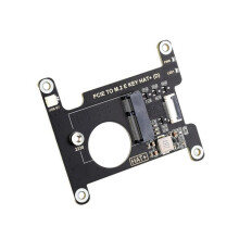 PCIe Naar M.2 E KEY HAT+ PCIe-Adapterkaart voor Raspberry Pi 5, Geschikt voor A/E KEY E KEY Draadloze Netwerkkaart