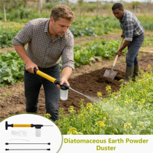 Diatomaceous Earth Powder Duster Kit with Extension Poles for Indoor and Outdoor Use