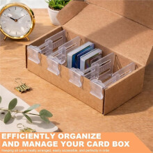 24 Pack Adjustable Card Dividers for Storage Boxes, Trading Card Box Dividers , Card Storage Dividers, Trading Card Part