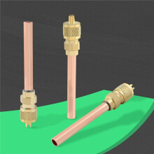 10PCS Stem HVAC AC Schrader System Vacuum 1/4" SAE X1/4" OD X2.75" AC Refrigeration Kit