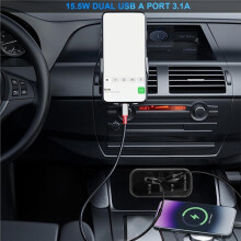 2 Stück 3-Port-USB-Steckdose 12 V für Wohnmobile, 45,5 W, PD 3.0 Typ-C Schnellladung & Zwei USB-A-Anschlüsse, 3,1 A, Wandmontage
