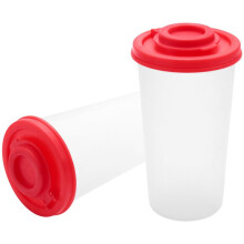 8 Large Salt and Pepper Shakers Moisture Proof ,Salt Shaker with Red Covers Lids Plastic Airtight Spice Jar Dispenser