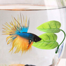 48 Stück Betta Hängematten Spielzeug, Aquarium Plastik Fabrik für Betta Zubehör